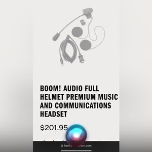 Harley Davidson Premium music and communication headset